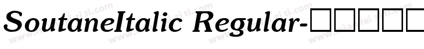 SoutaneItalic Regular字体转换